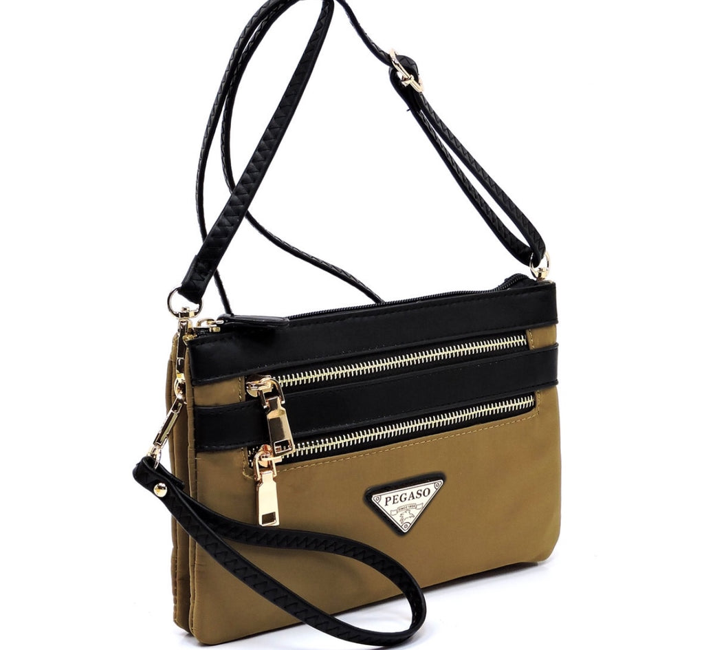 Baguette Shoulder Bag 90s Vintage Flap Top Crossbody Handbag Round Gold  Hardware | POPBAE